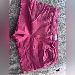 LOFT Pink Jean Shorts Relaxed Fit Cotton Blend
Worn maybe once!